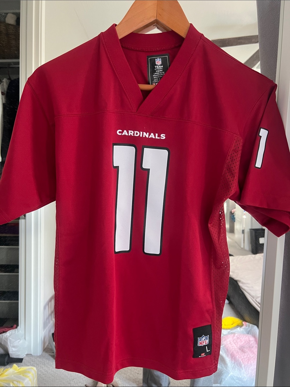 Arizona Cardinals #11 Red Football Jersey Youth Large